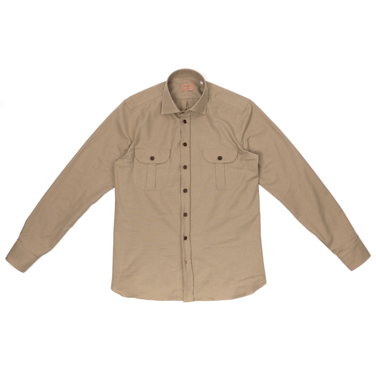 Sports Shirt "Montagne" made from a Pre-Washed Cotton Drill - Linea Passion